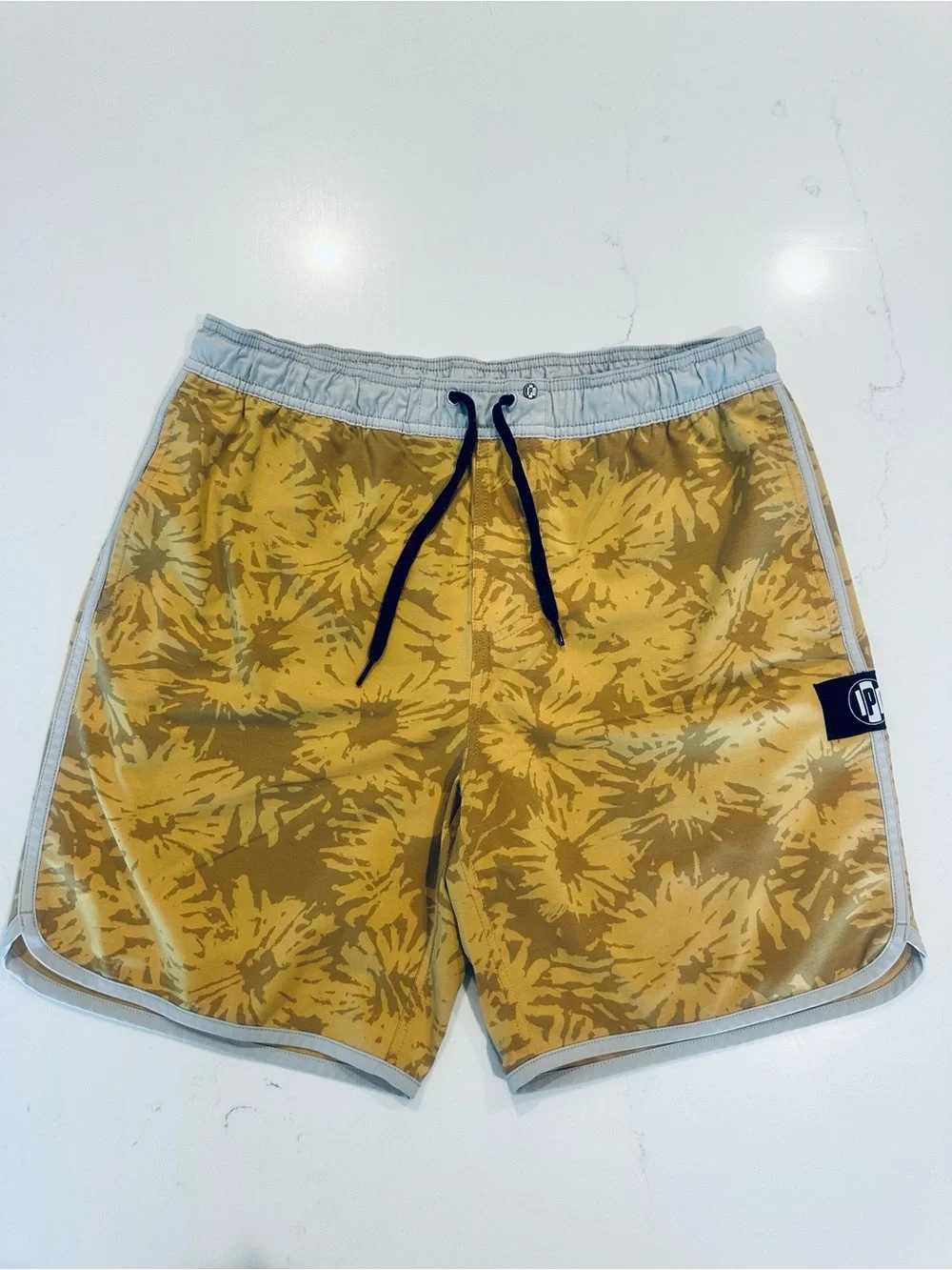 IPD Yellow Floral Board Shorts